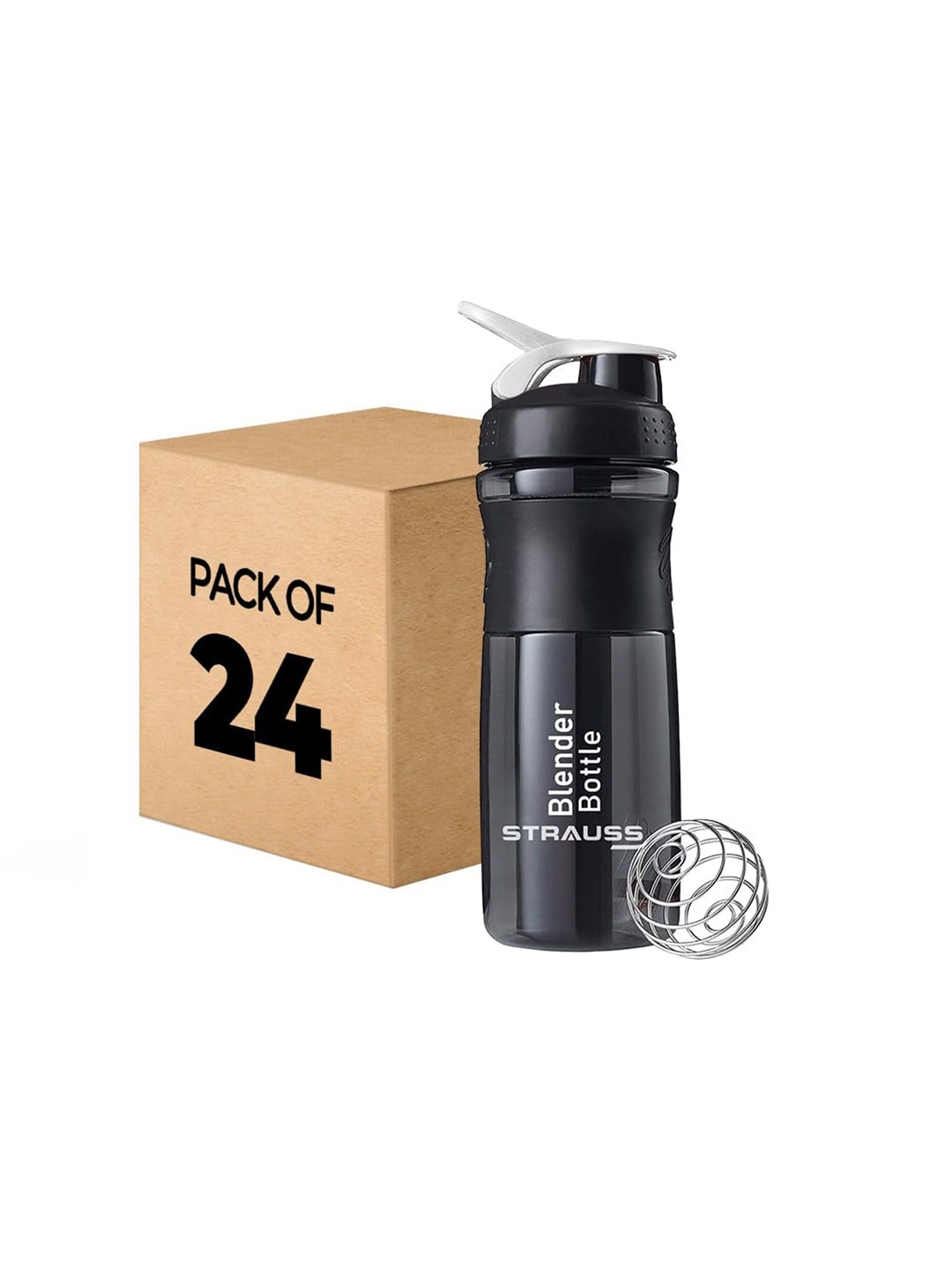 

STRAUSS Black & White Printed Water Bottle 760ml