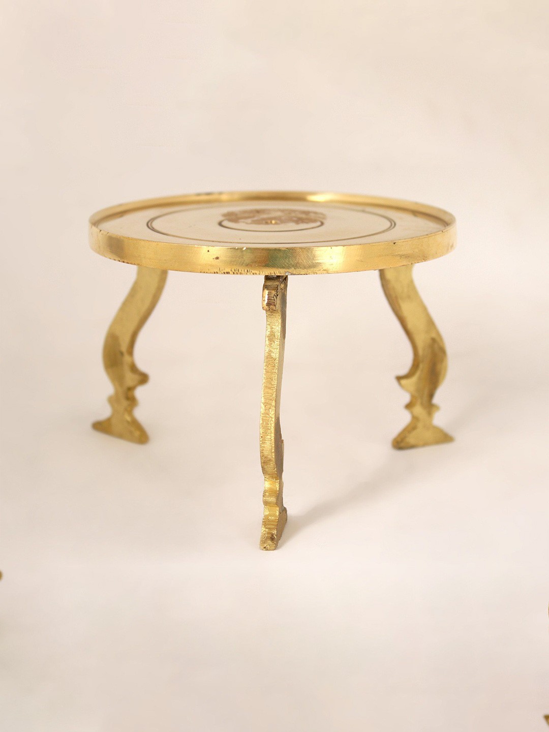 

Exotic India Handcrafted Brass Stand, Gold