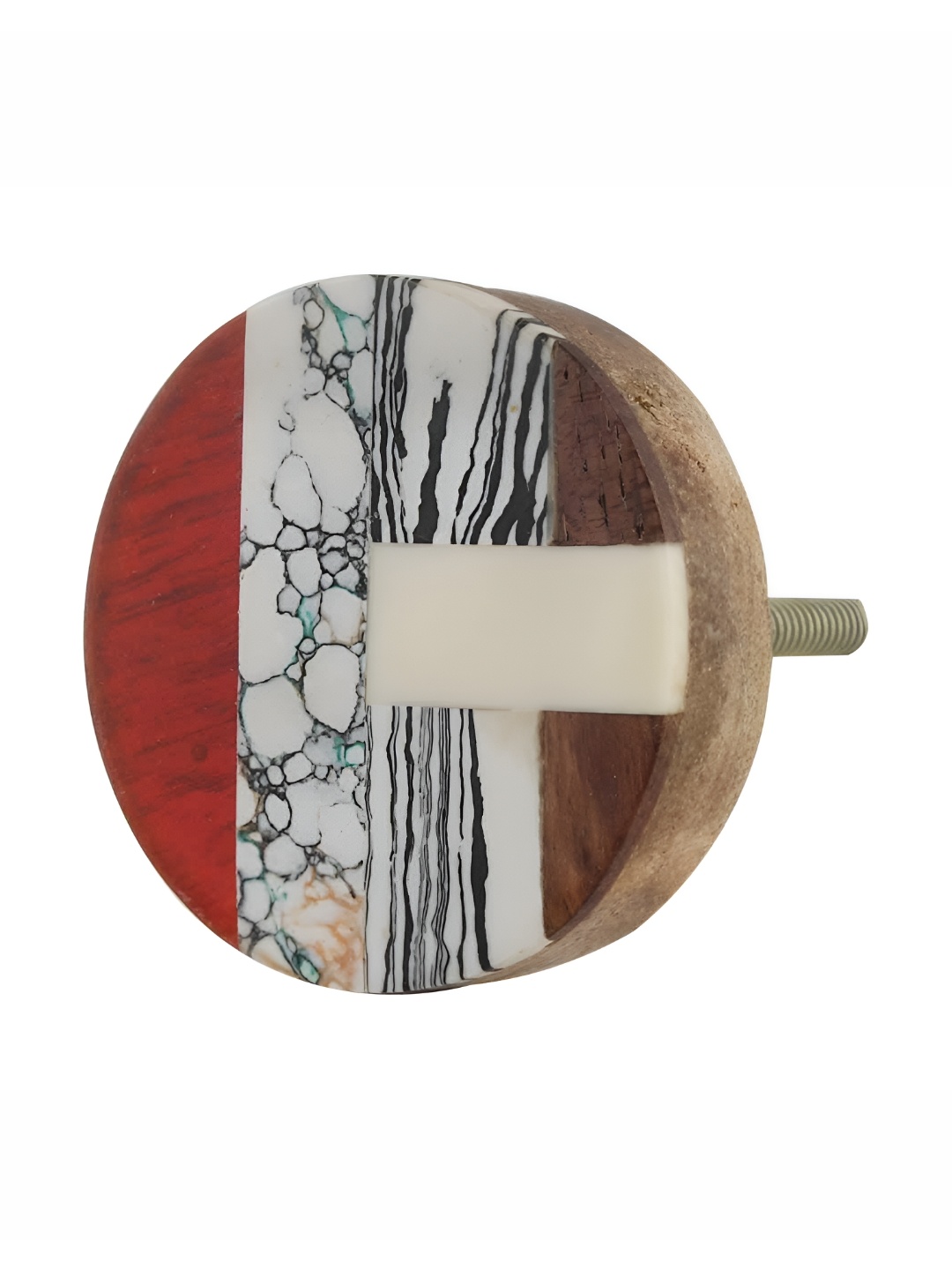 

Indianshelf 636 Brown & White 4 Pieces Printed Door Knobs