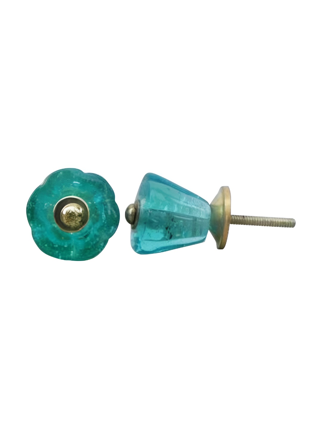 

Indianshelf Turquoise Blue 4 Pieces Solid Door Knob