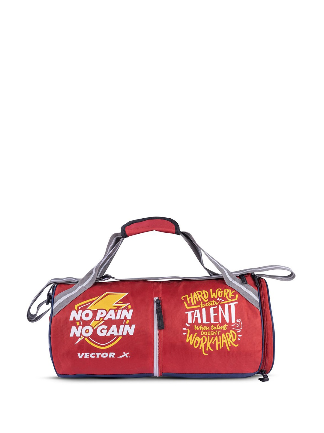 

VECTOR X Printed Medium Foldable Sports or Gym Duffel Bag, Red