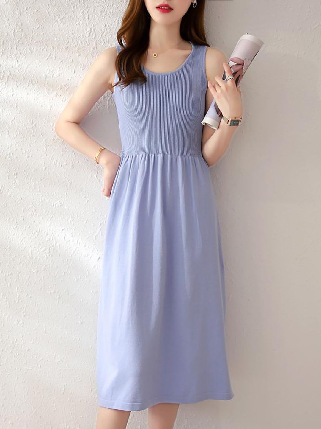 

StyleCast x Revolte Women Bodycon Midi Dress, Blue