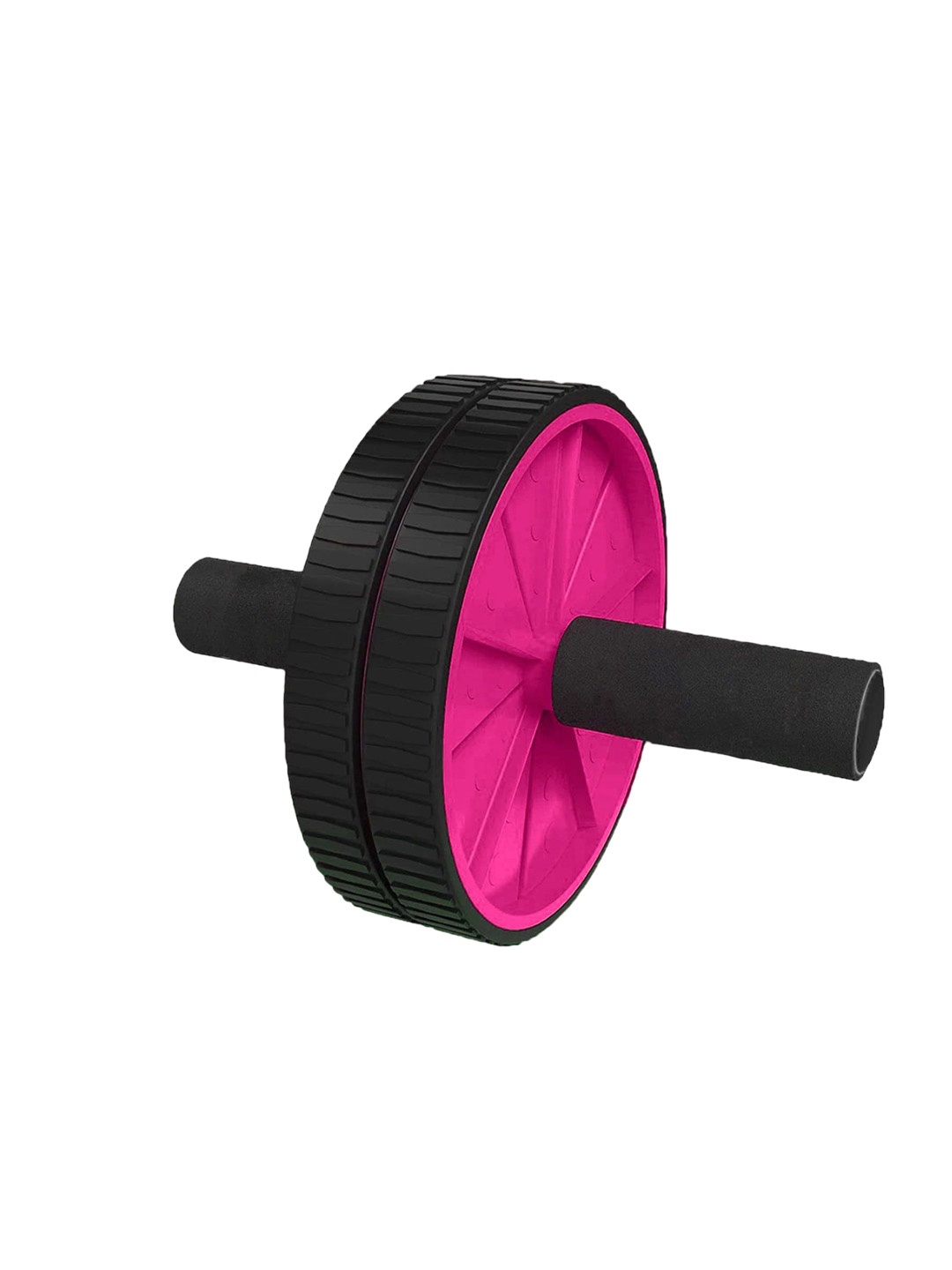 

STRAUSS Double Wheel Ab & Exercise Roller, Pink