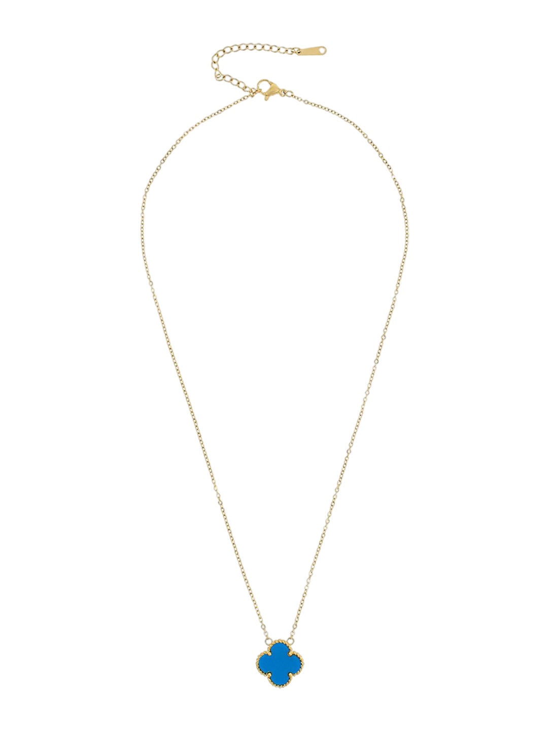 

Moon Dust Gold Plated Clover Pendant With Chain
