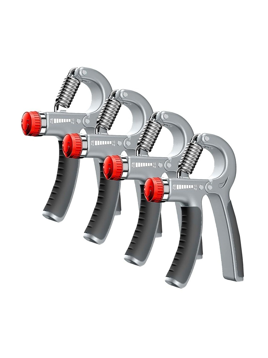

STRAUSS Pack Of 4 Adjustable Non Slip Hand Grip, Black