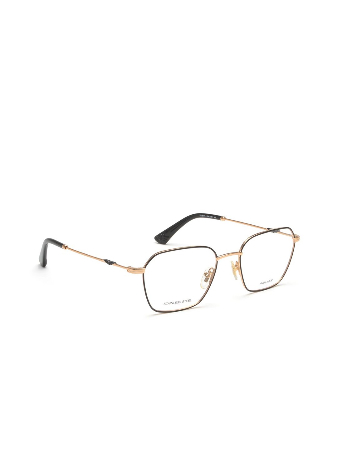 

Police Men Full Rim Square Frames, Gold