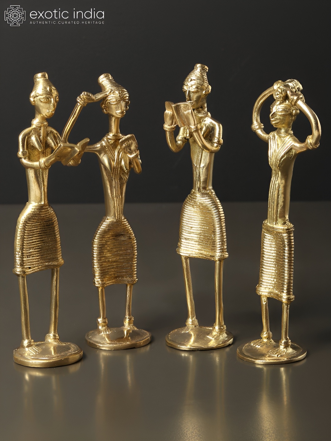 

Exotic India Gold-Toned Figurine Showpiece