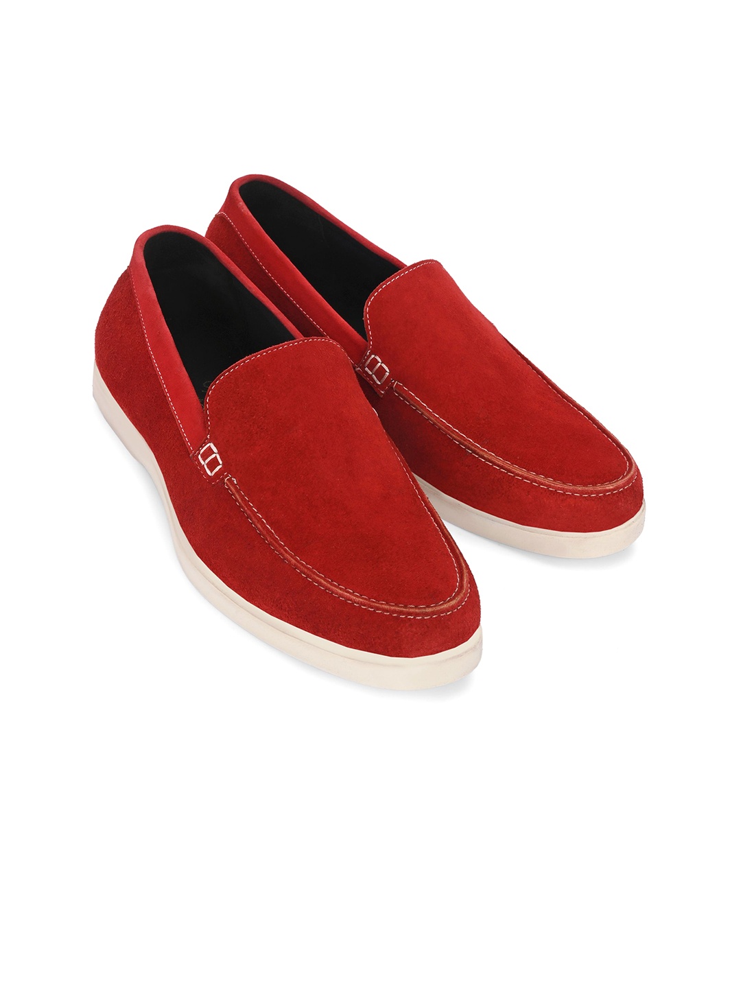 

Harrykson London Men Suede Loafers, Red