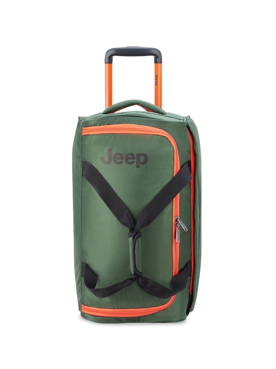 

Jeep Printed Soft Cabin Duffle Trolley Bag, Green