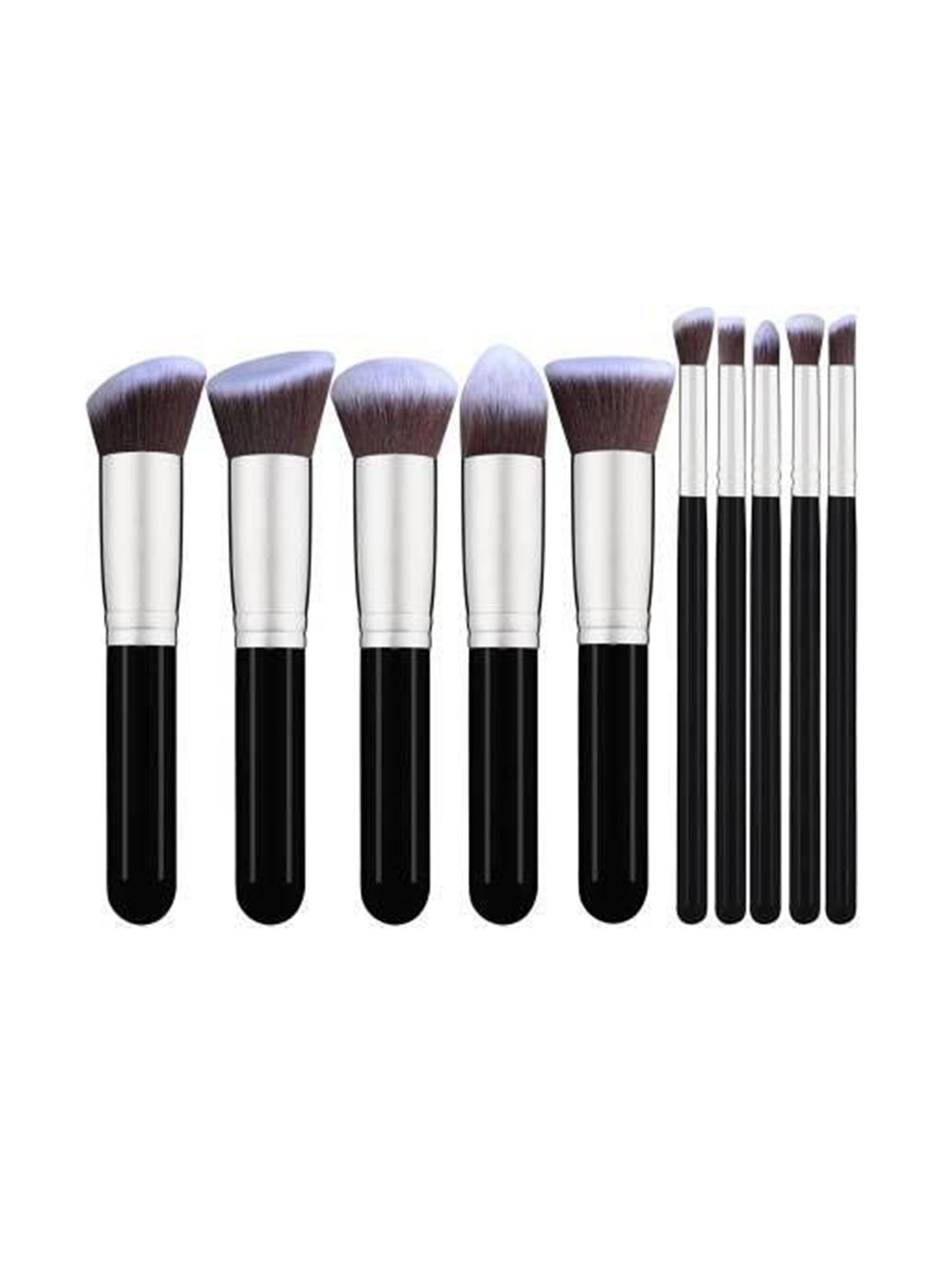 

Yoana Set Of 10 Makeup Brushes, Black