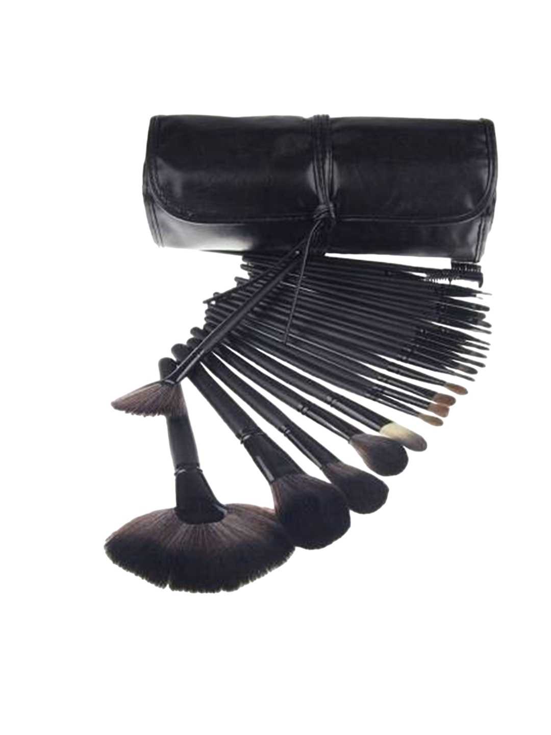 

Yoana Set Of 24 Makeup Brush with Pouch, Black