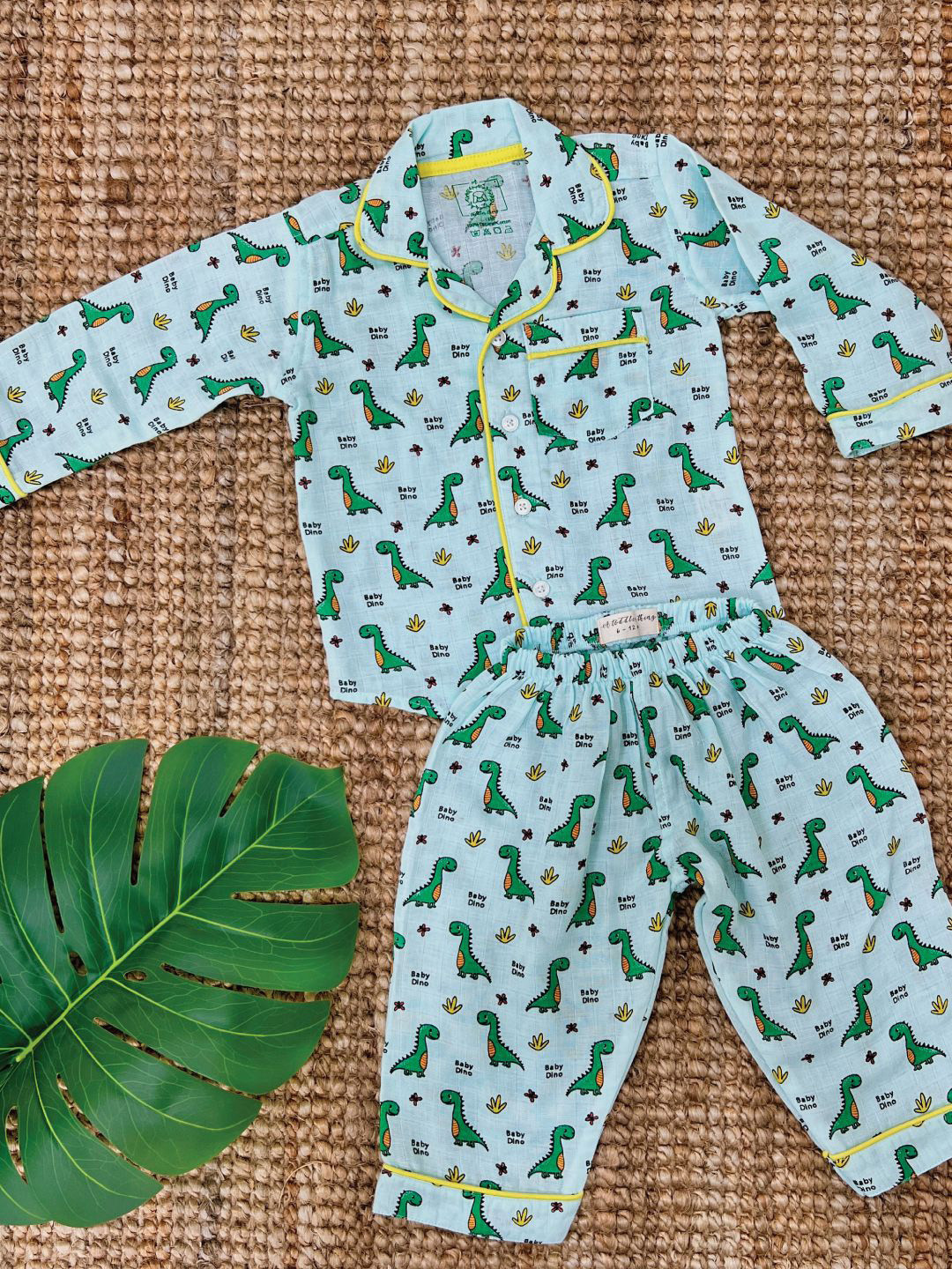 

A Toddler Thing Unisex Kids Printed Night suit, Blue