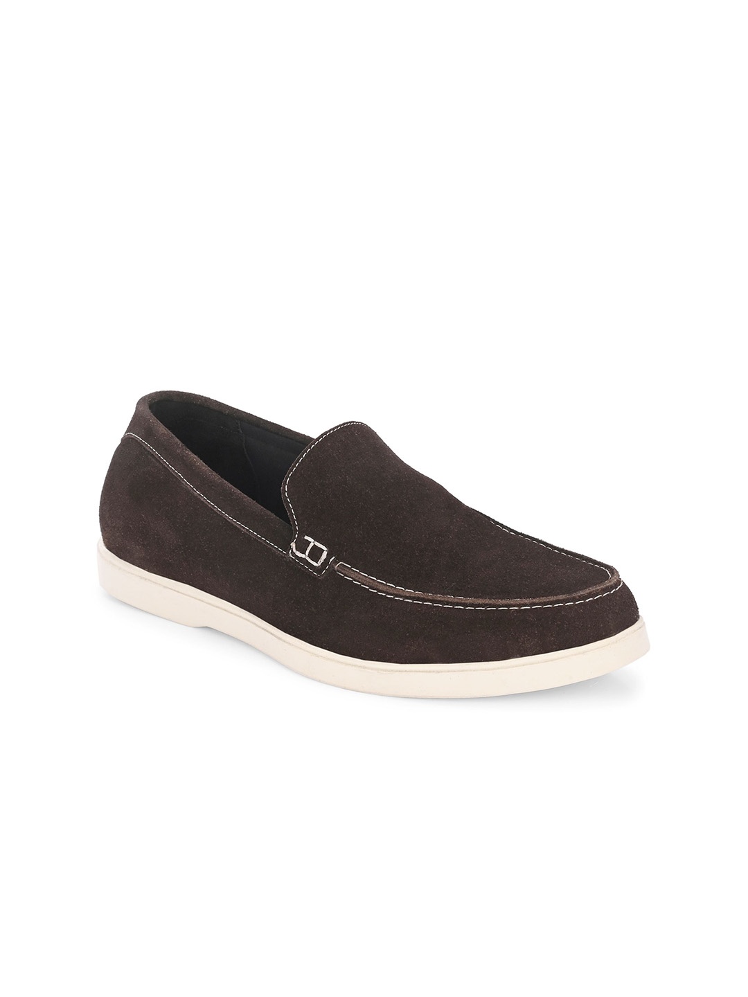 

Harrykson London Men Suede Slip On Loafer, Coffee brown