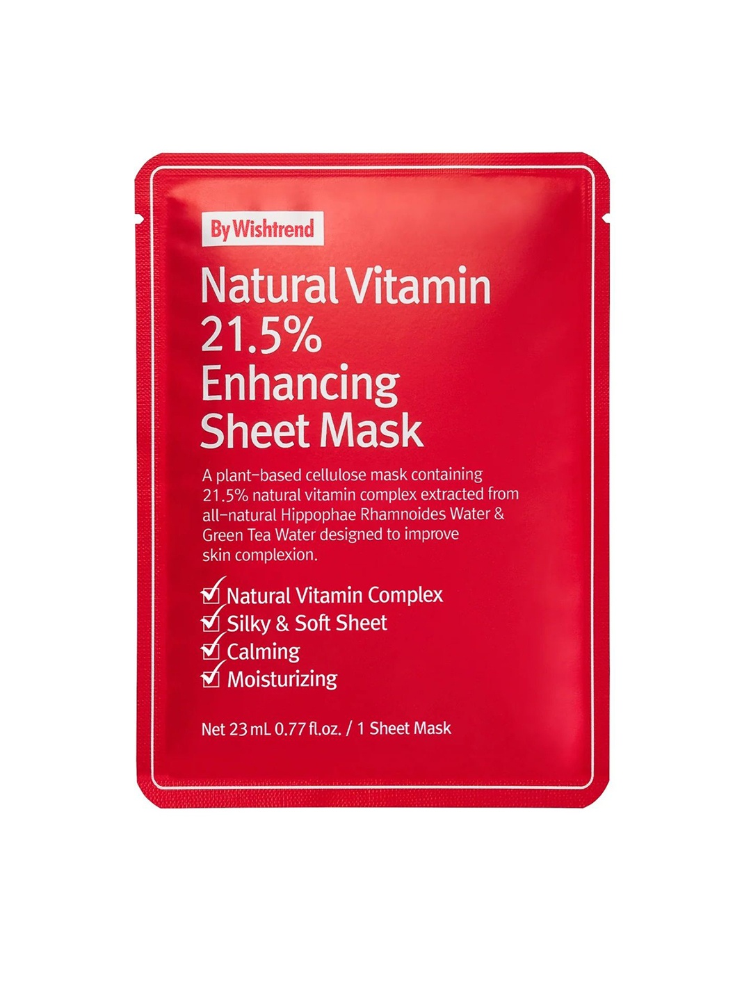 

By Wishtrend Natural Vitamin 21.5% Enhancing Sheet Mask-23ml, White