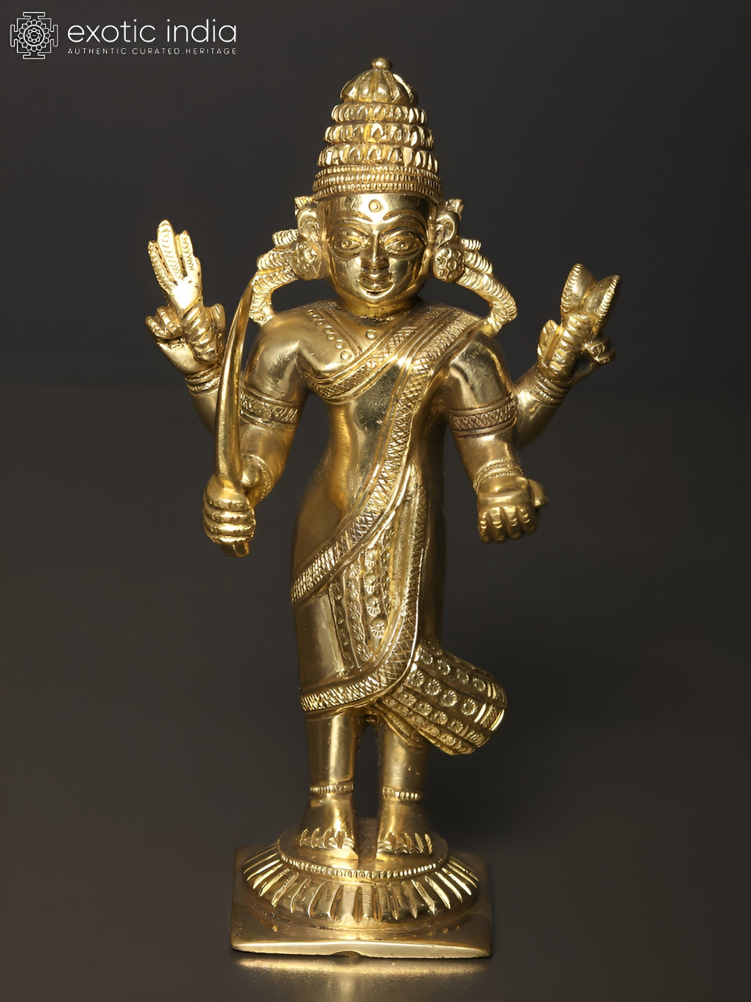 

Exotic India Gold-Toned Religious Idol Showpiece