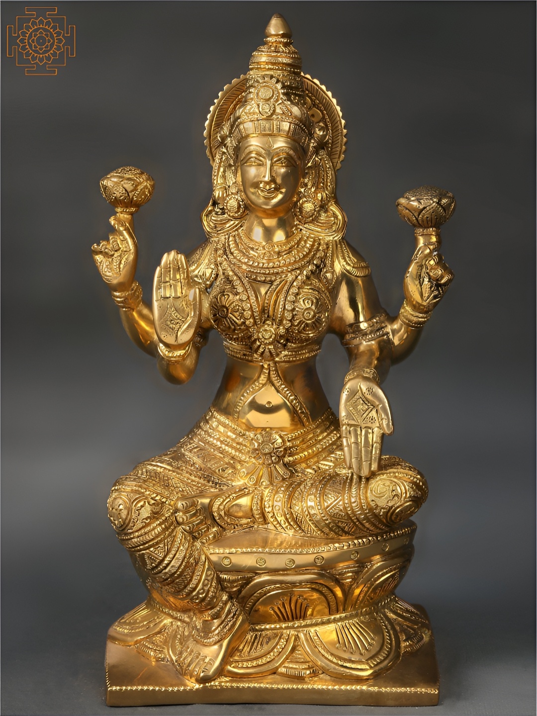 

Exotic India Gold-Toned Religious Idol Showpiece