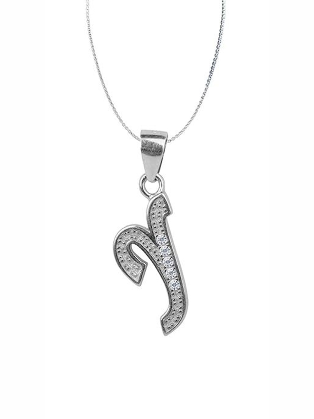 

Paavni Rhodium-Plated Contemporary Pendants, Silver