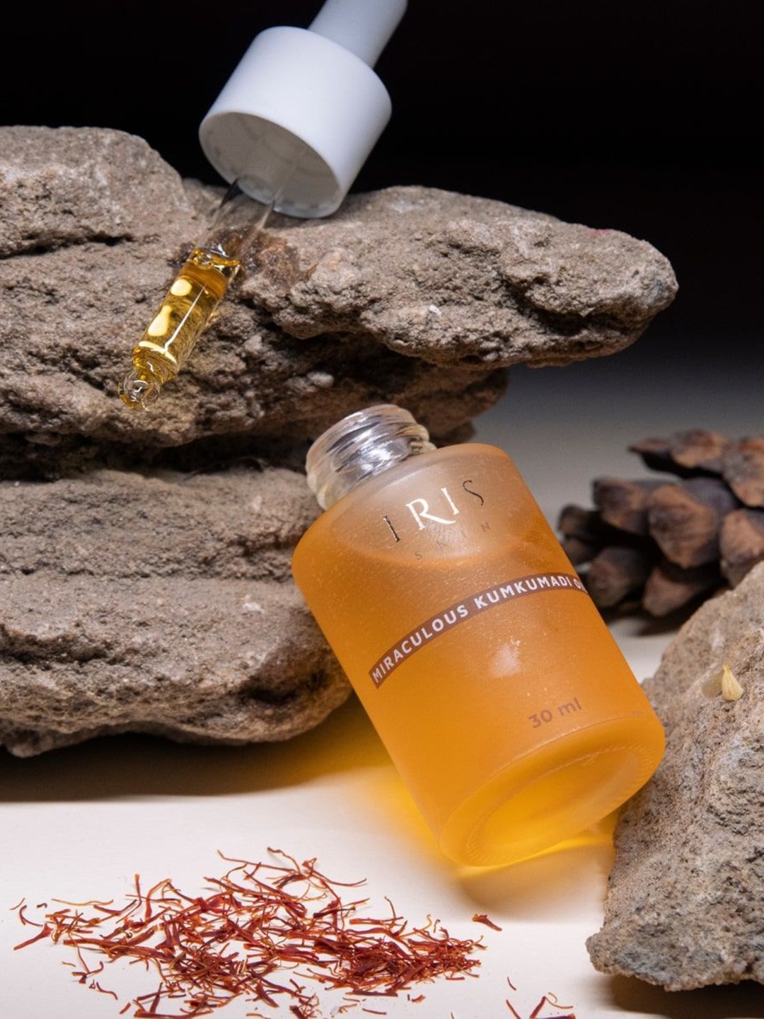 

IRIS COSMETICS Miraculuous Kumkumadi Facial Oil- 30ml, Brown