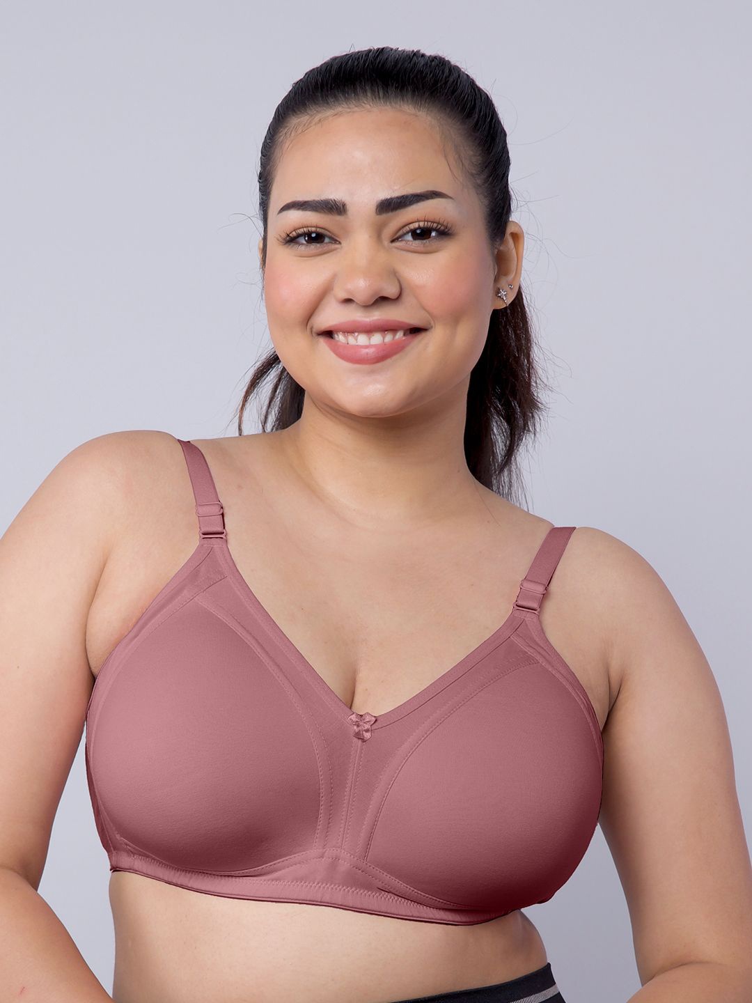 

MAASHIE Pack of 2 Full Coverage Padded Bra ON-ON, Pink