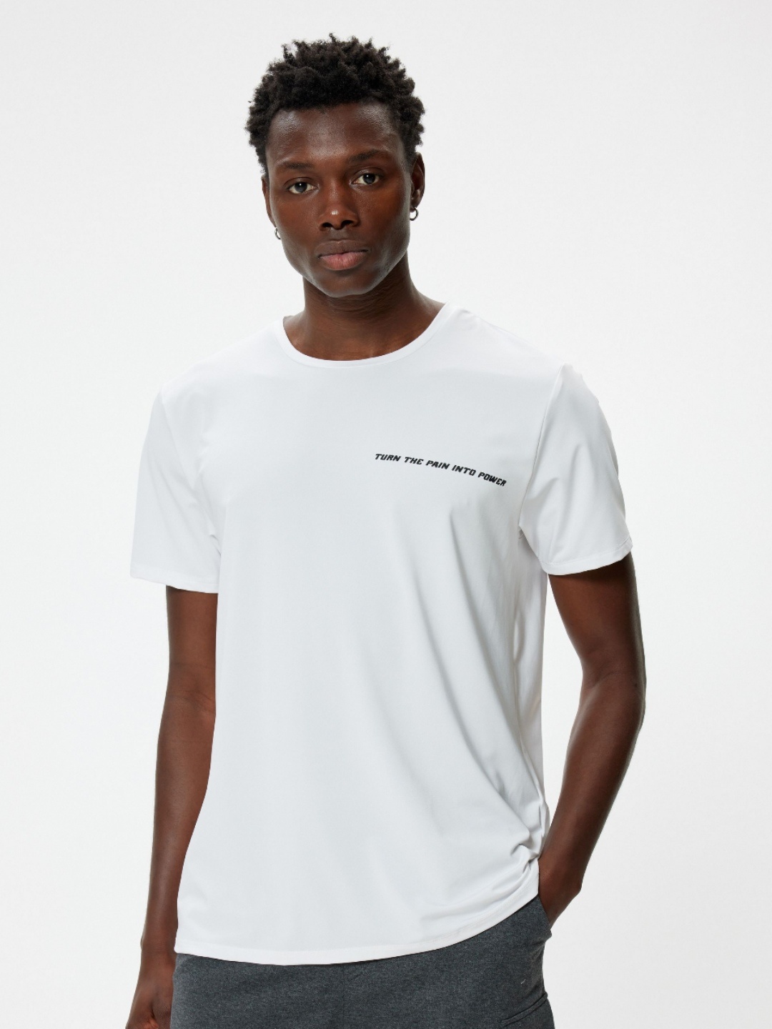 

Koton Men V-Neck Pockets T-shirt, White
