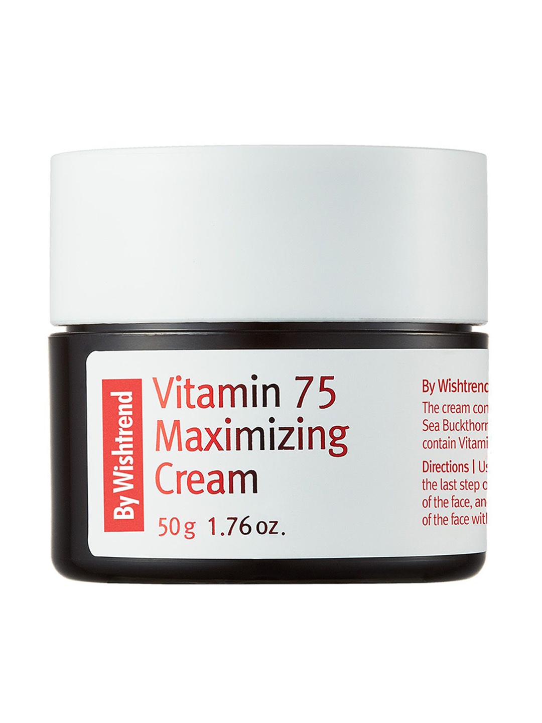 

By Wishtrend Vitamin 75 Maximizing Cream with Sea Buckthorn Water - 50g, White