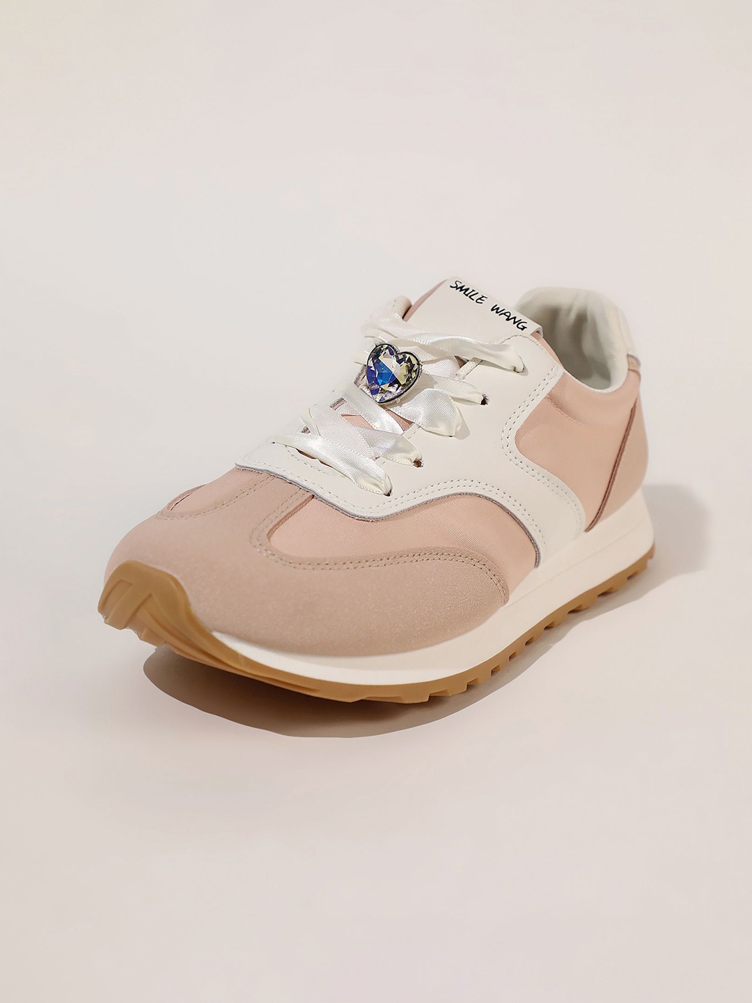 

LULU & SKY Women Colourblocked PU Lace-Ups Sneakers, Pink