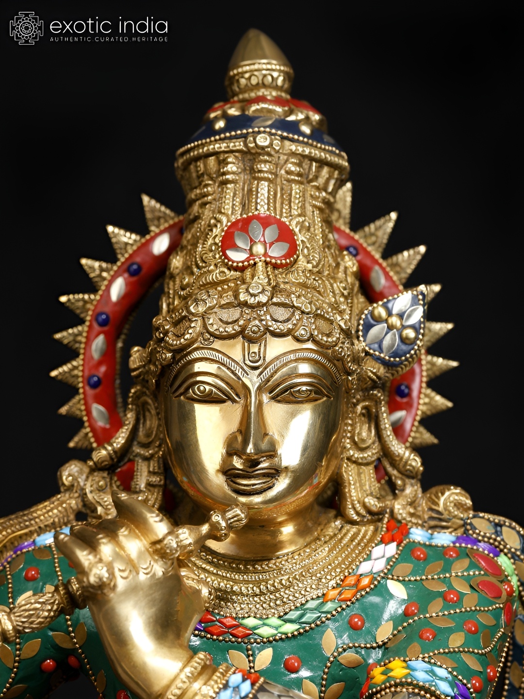 

Exotic India Gold-Toned Religious Idol Showpiece