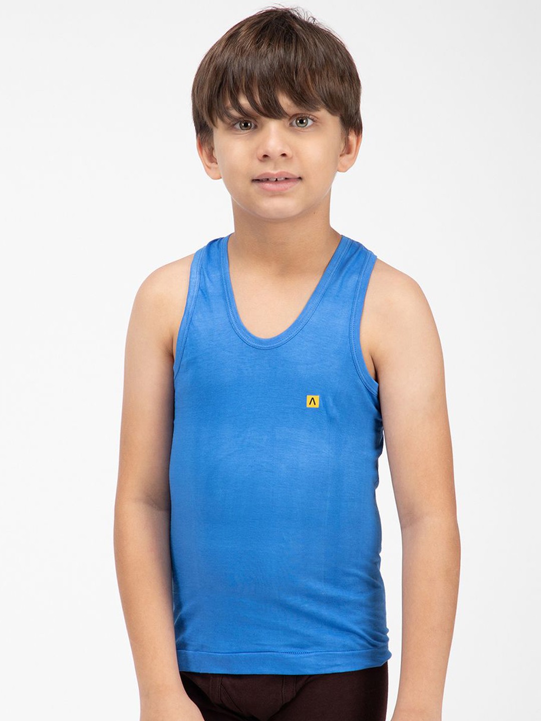 

AMUL COMFY Boys Scoop Neck Innerwear Vests, Blue