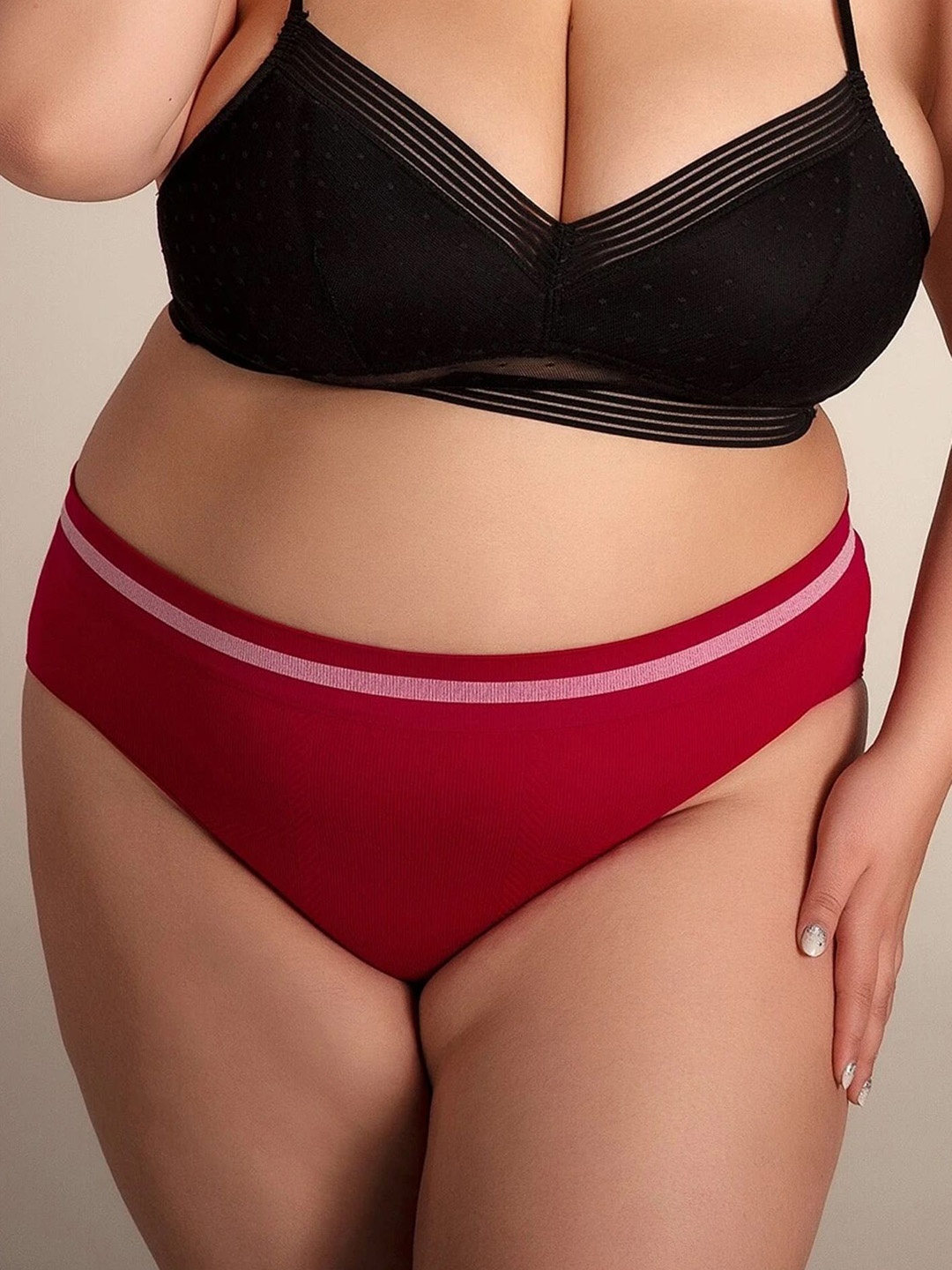 

LULU & SKY Women Hipster Briefs, Red