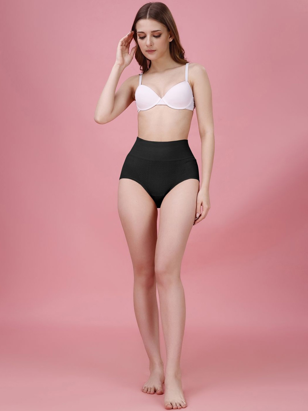 

Trendmalls High-Rise Seamless Tummy & Thigh Shapewear, Black