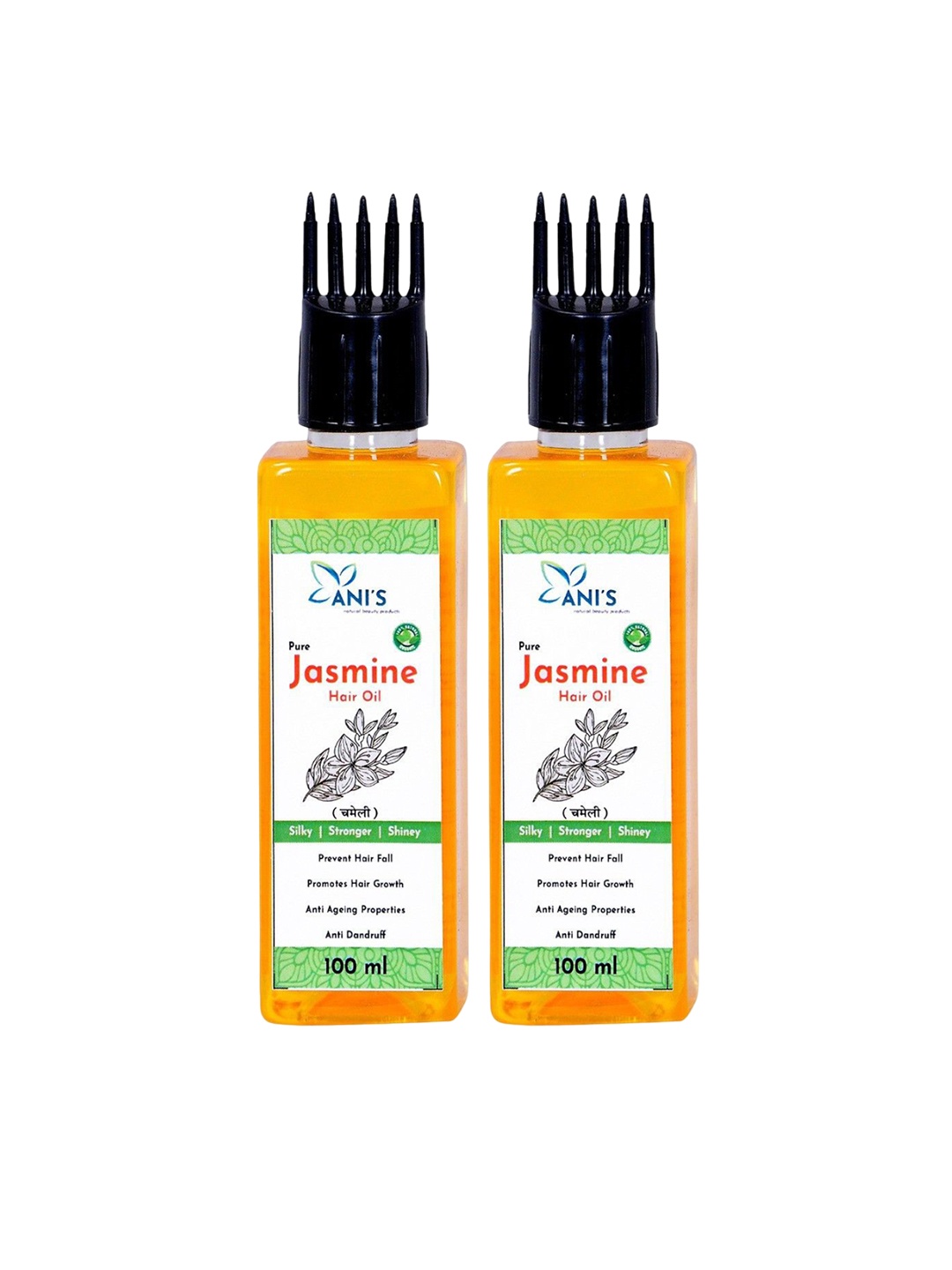 

ANI'S Set Of 2 Pure Jasmine Hair Oil 100Ml Each, Transparent