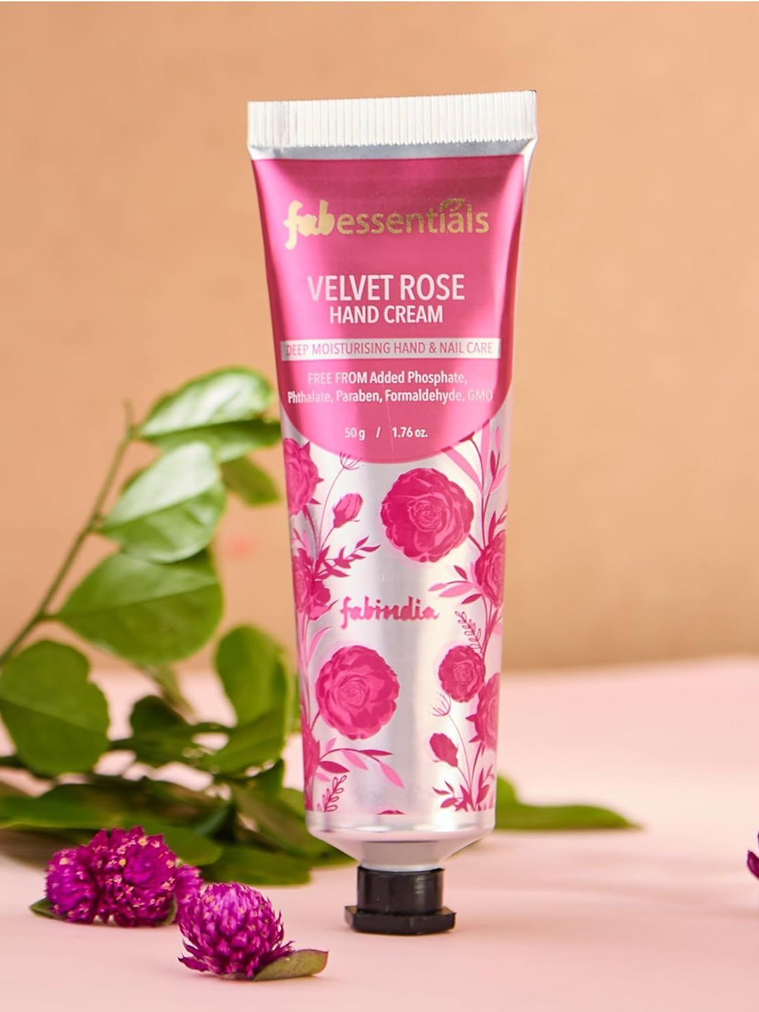 

Fabindia Velvet Rose Hand Cream - 50gm, Red