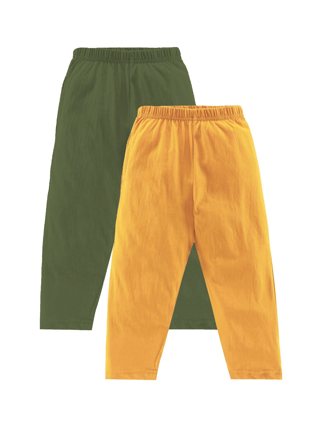 

KiddoPanti Boys Pack of 2 Pure Cotton Lounge Pants, Green