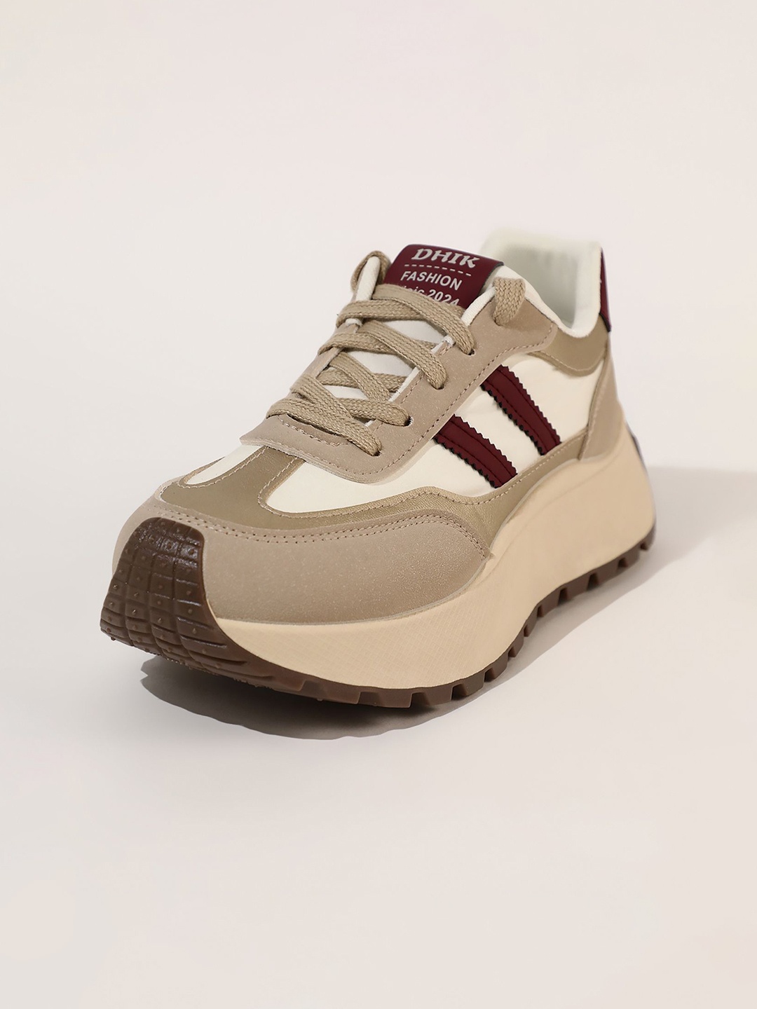 

LULU & SKY Women Comfort Insole PU Sneakers, Khaki