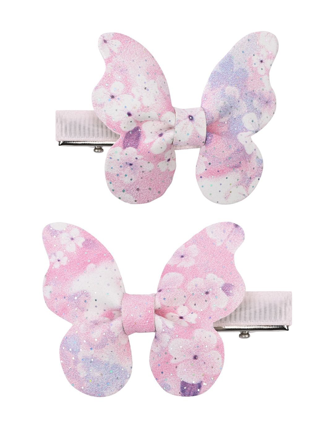 

Aye Candy Set of 2 Girls Embellished Alligator Hair Clip, Pink