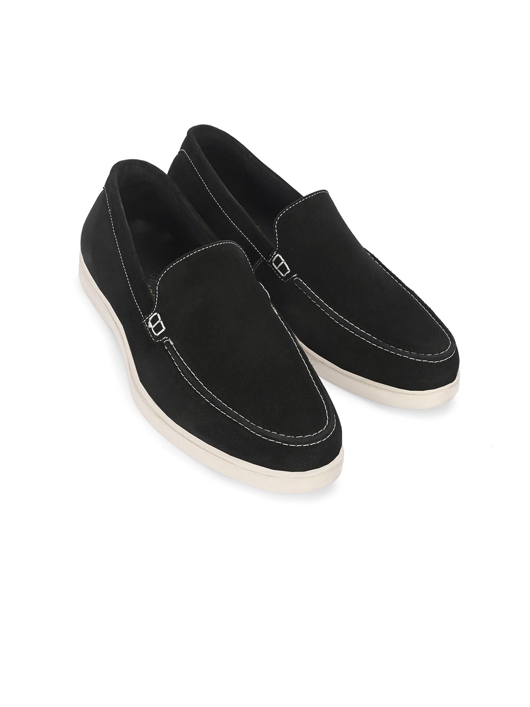 

Harrykson London Men Suede Slip On Loafer, Black