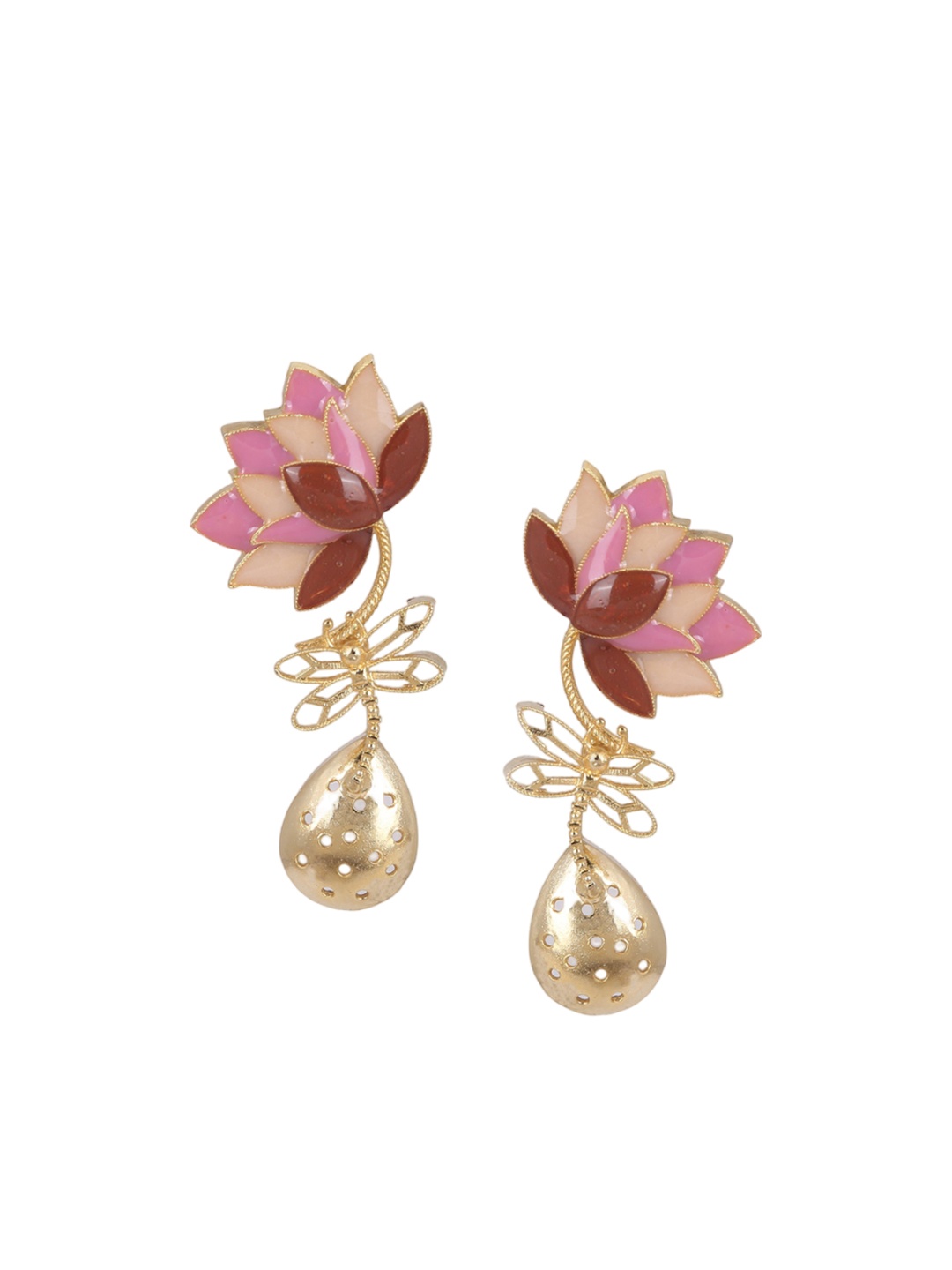 

Trupti Mohta Gold-Plated Statera Blume Floral Drop Earrings