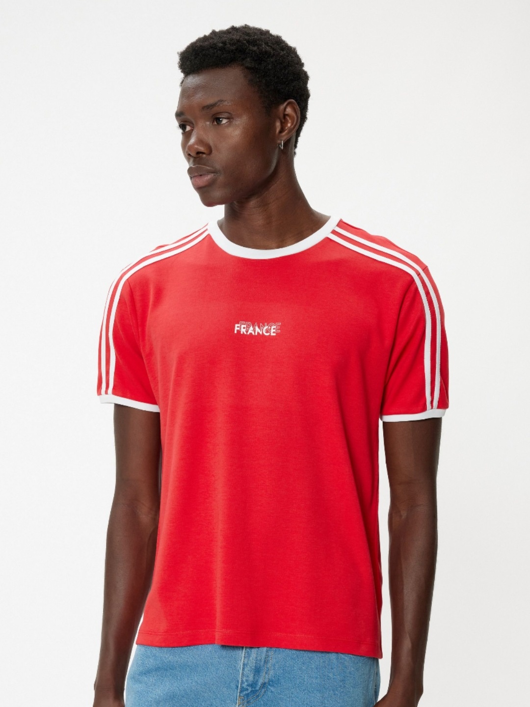 

Koton Men Extended Sleeves Pockets Slim Fit T-shirt, Red