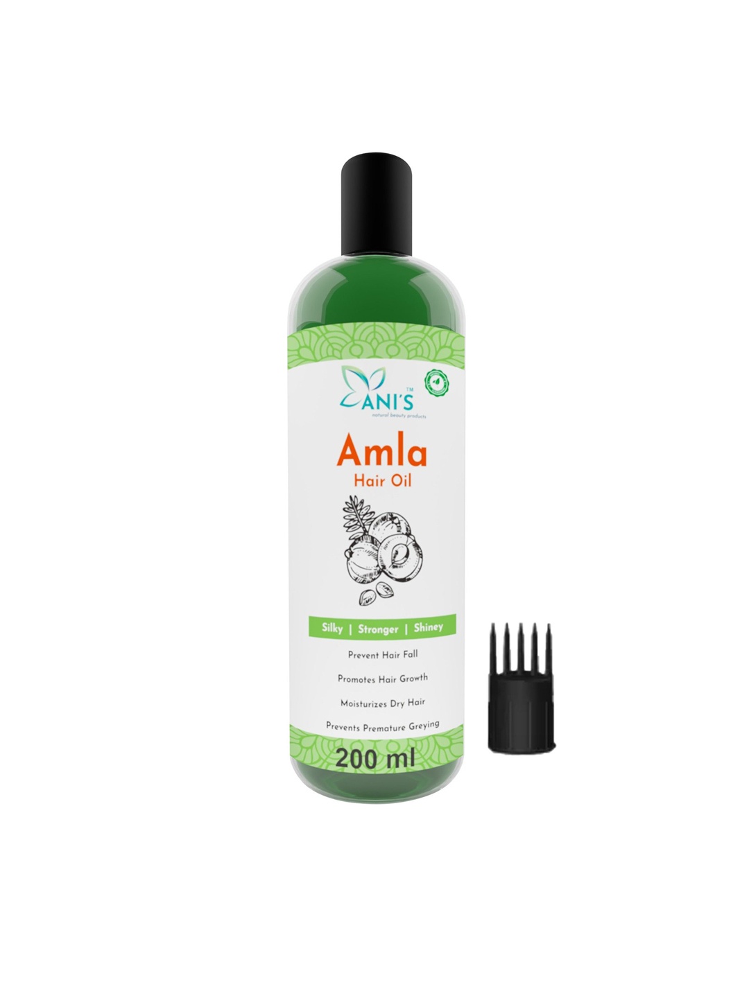 

ANI'S Amla Hair Oil For Strong & Silky Hairs - 200ml, Green