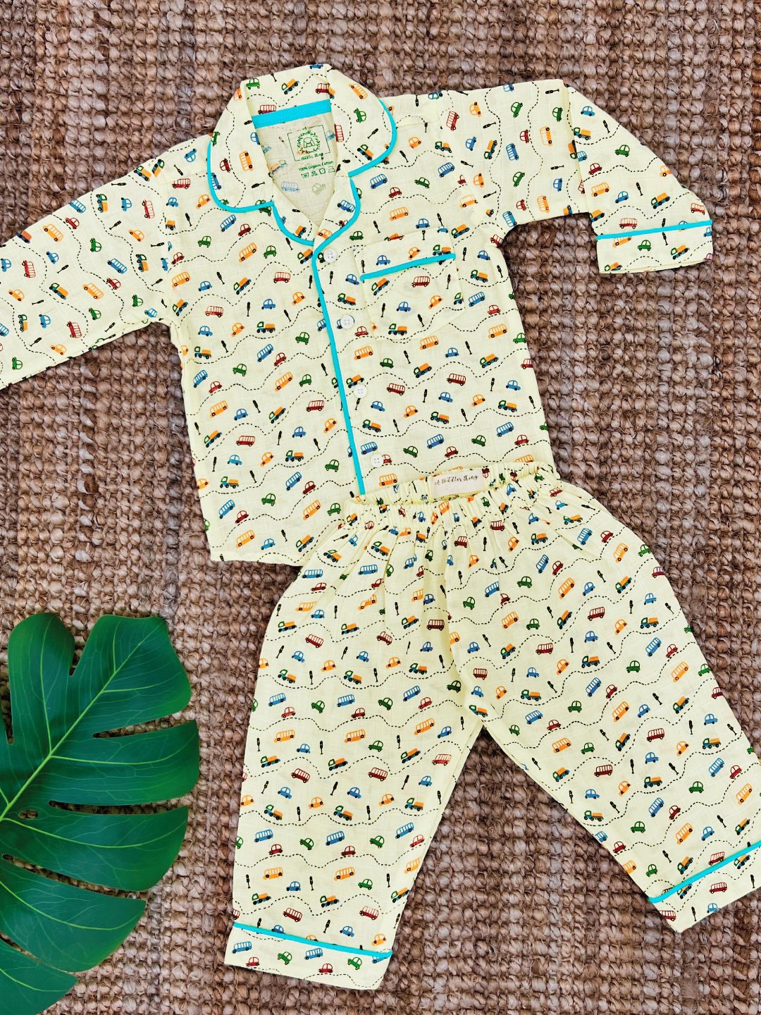 

A Toddler Thing Unisex Kids Printed Night suit, Yellow