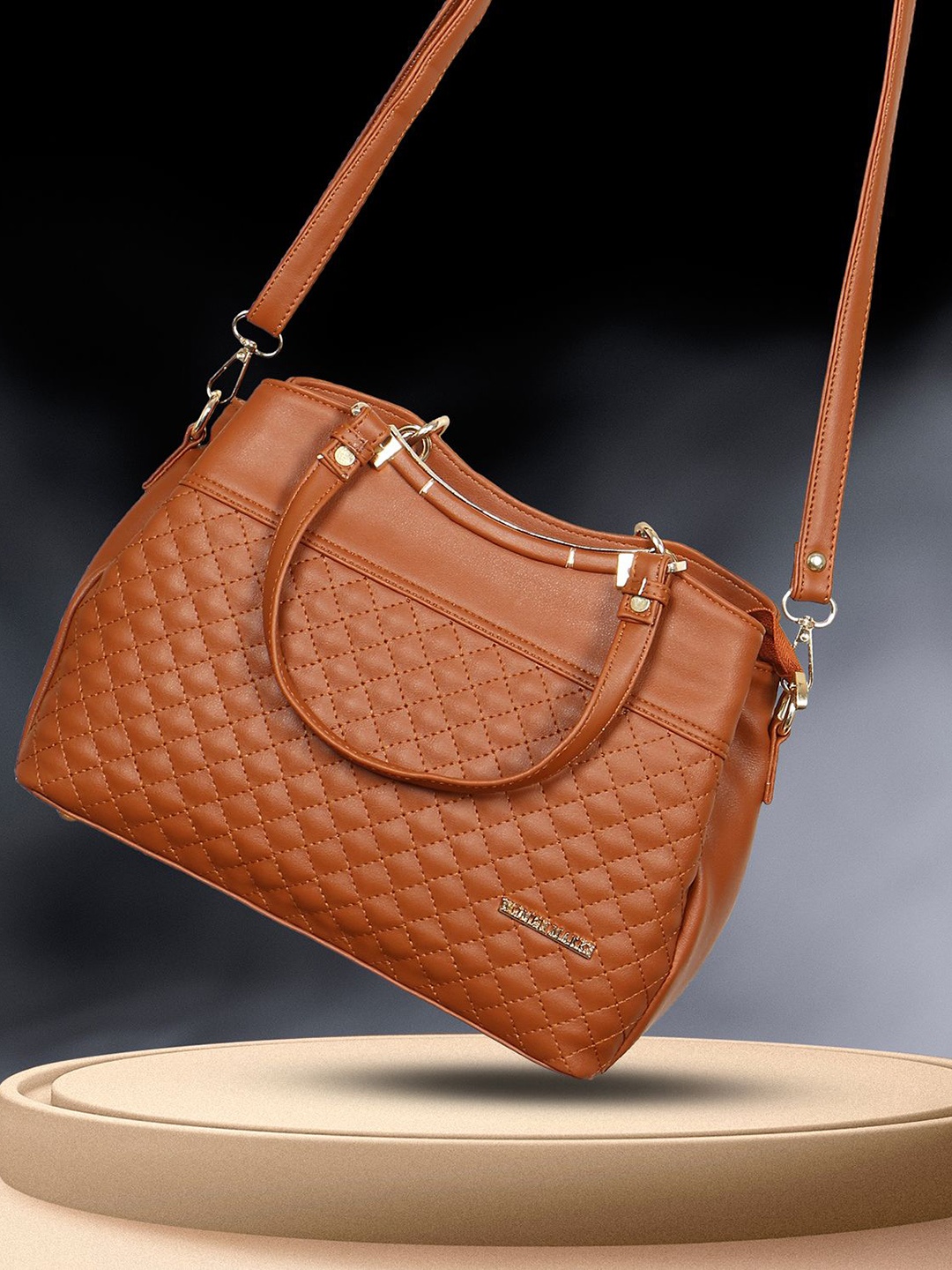 

WOMEN MARKS PU Shopper Shoulder Bag with Tasselled, Tan