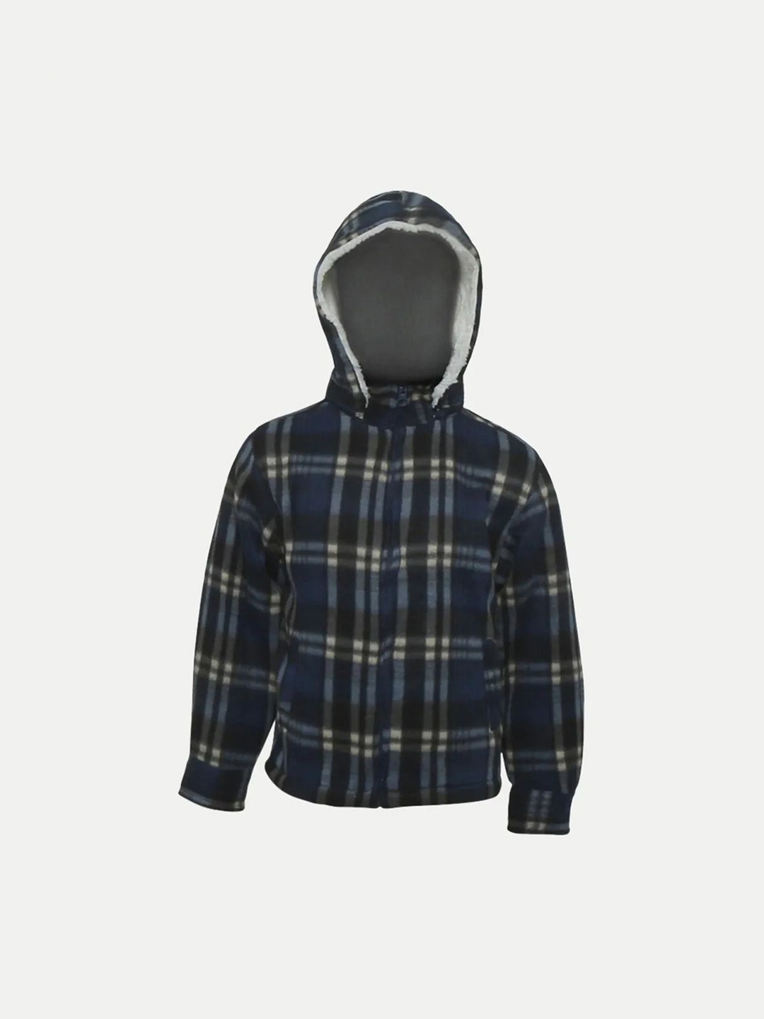 

BAESD Boys Checked Windcheater Jacket, Black