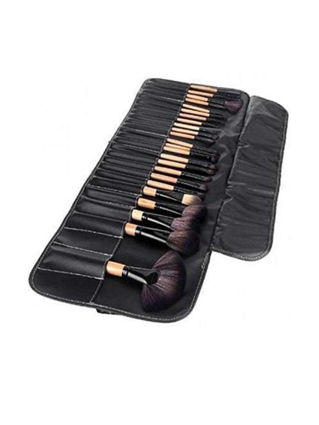 

Yoana Set of 24 Professionals Makeup Brush Tool Kit With Pouch, Black