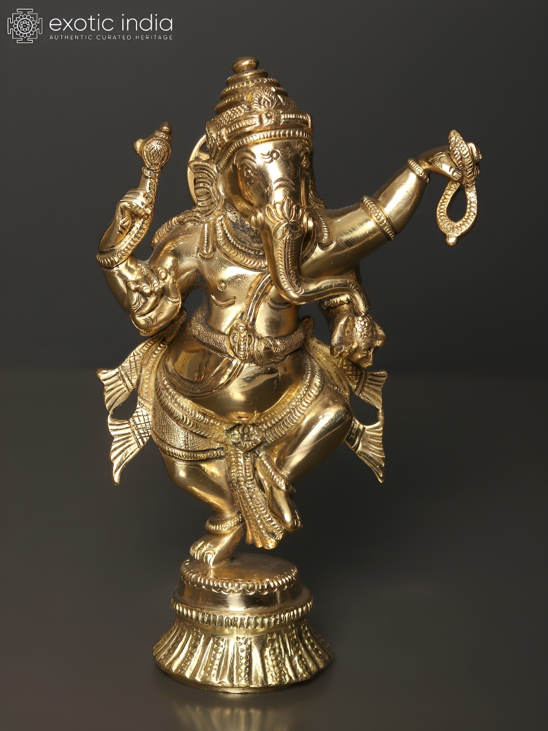 

Exotic India Gold-Toned Religious Idol Showpiece