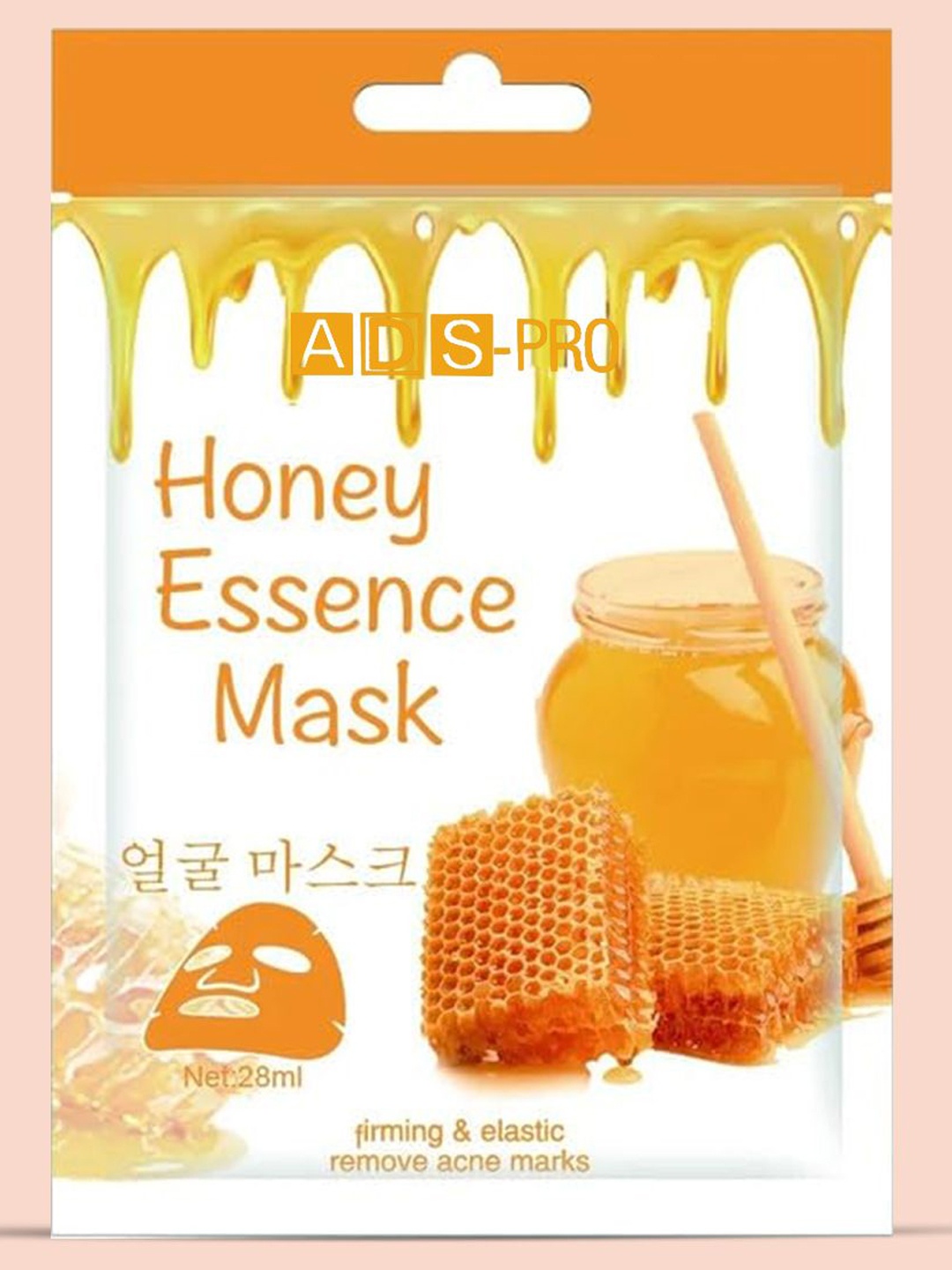 

A.D.S Honey Essence Sheet Mask for Soothing & Firming The Skin - 28 ml, White