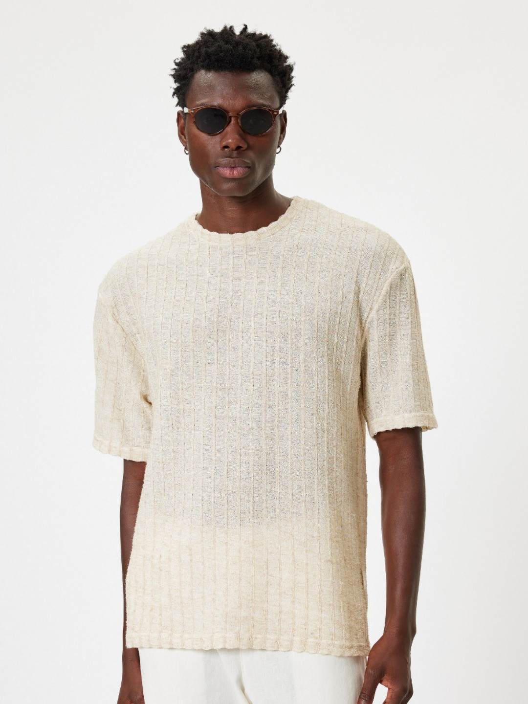 

Koton Men Printed Pockets T-shirt, Beige