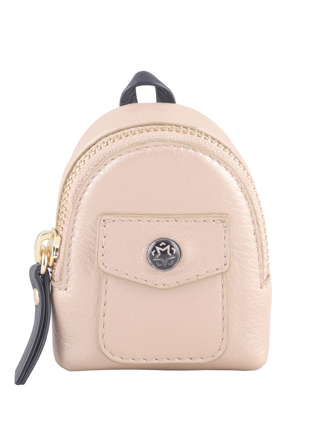 

Baraca Women Leather Mini Backpack, Gold