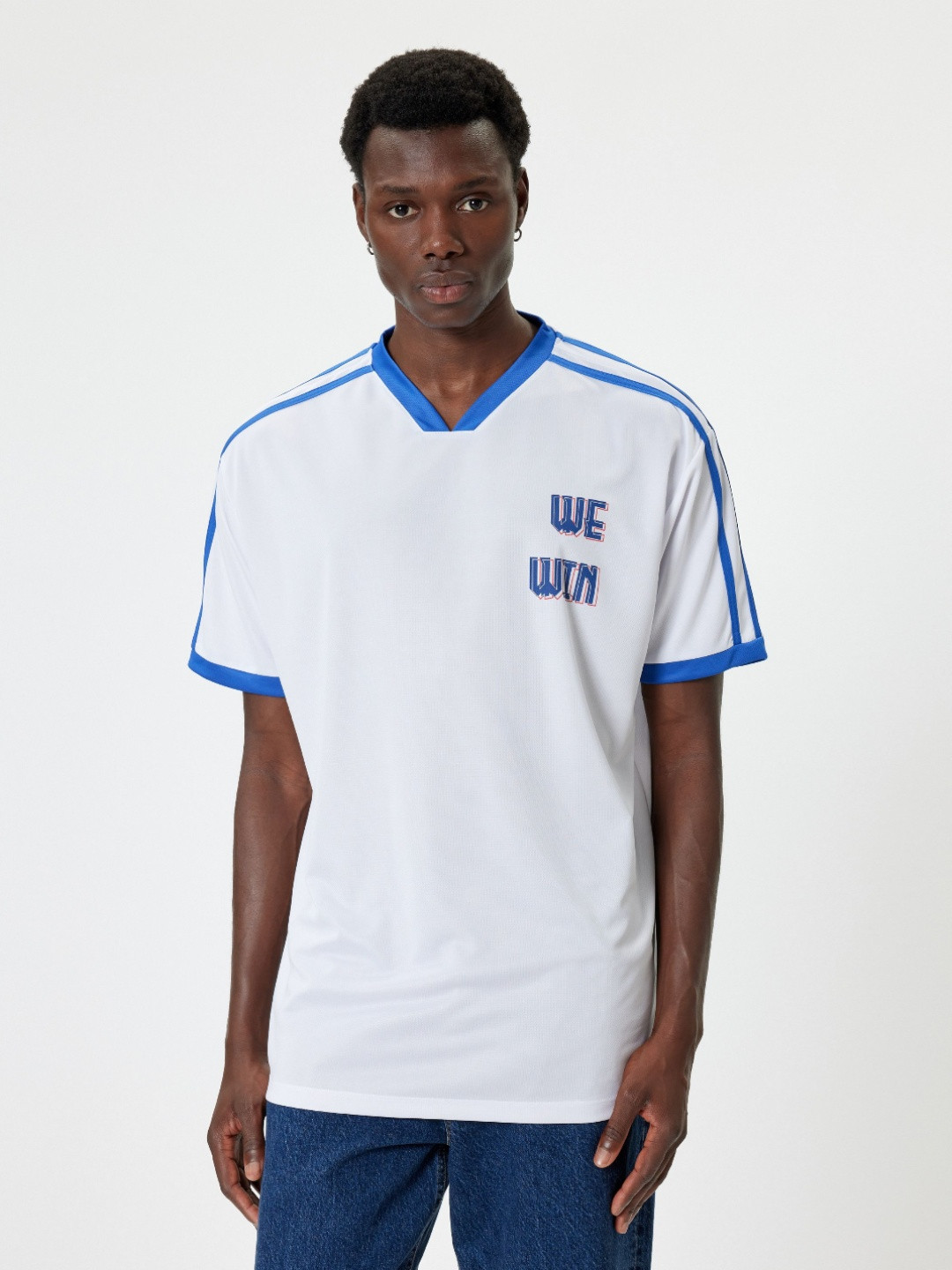 

Koton Men V-Neck Pockets T-shirt, White