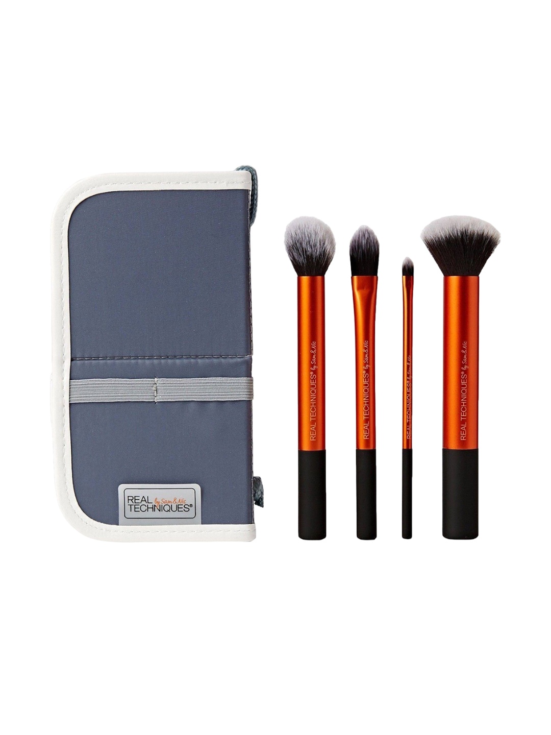 

Yoana Set Of 4 Hand Cut Hair Design Makeup Brush, Orange