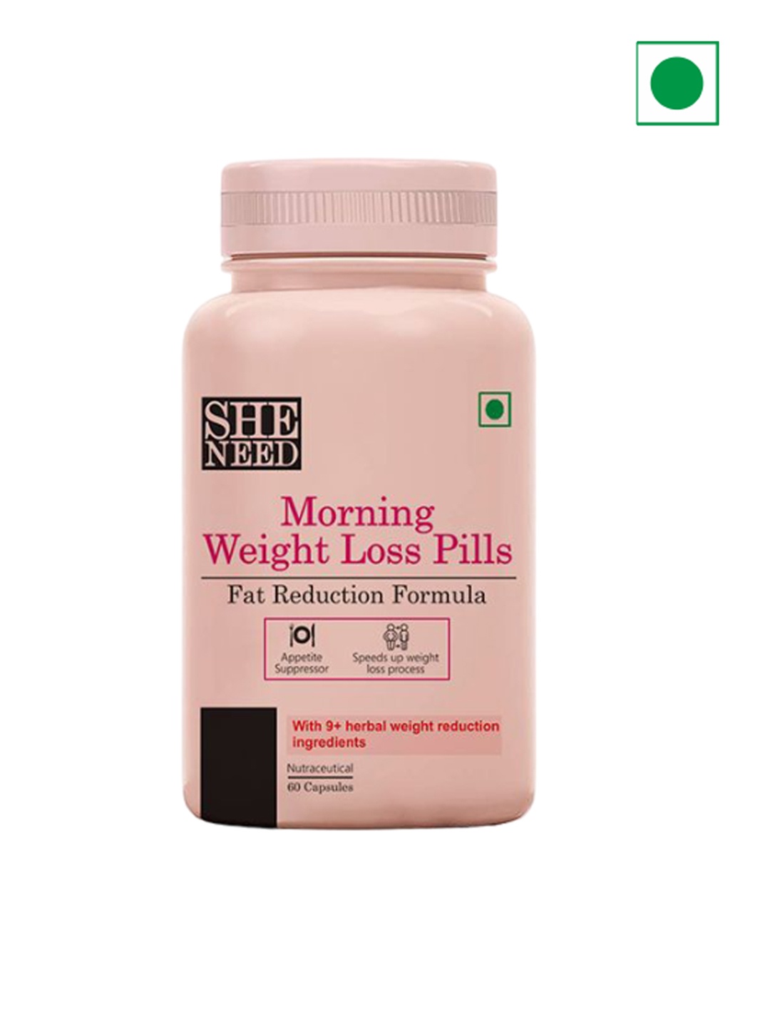 

SHENEED Women Morning Weight Loss Capsules - 60 Capsules, Pink